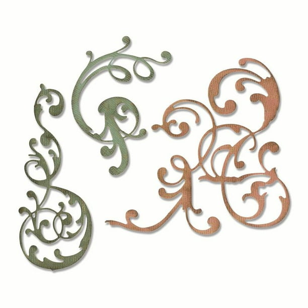 Sizzix Thinlits Die Set 3PK Adorned by Tim Holtz  Walmart.com