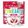 YumEarth Organic Candy Cane Pops, Peppermint, Gluten Free, Shelf-Stable, 30 Count Box