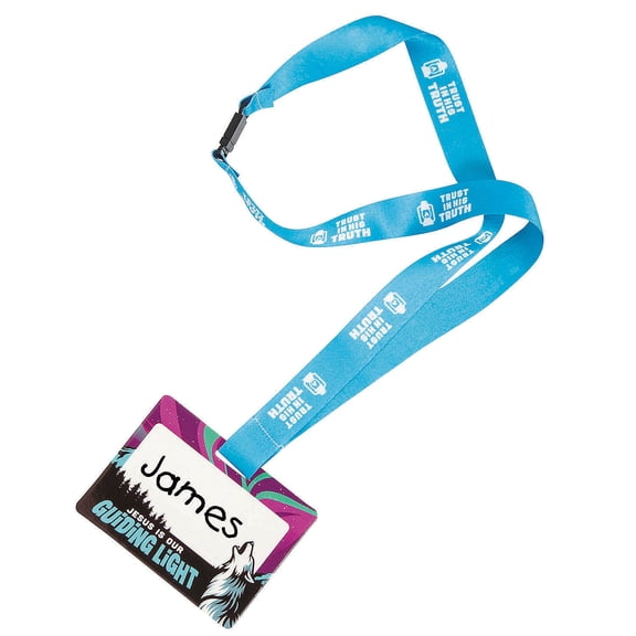 Fun Express 34" Great North VBS Breakaway Polyester Lanyards - 12 Pc.