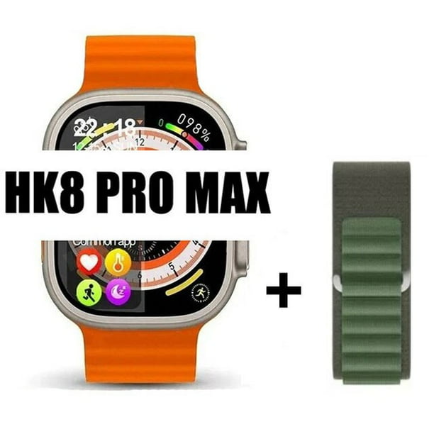 HK8 Pro Max-reloj inteligente Ultra AMOLED para hombre, pulsera con pantalla de 49mm, Serie 8 brújula, NFC, asistente de voz, deportivo, Original, 2023