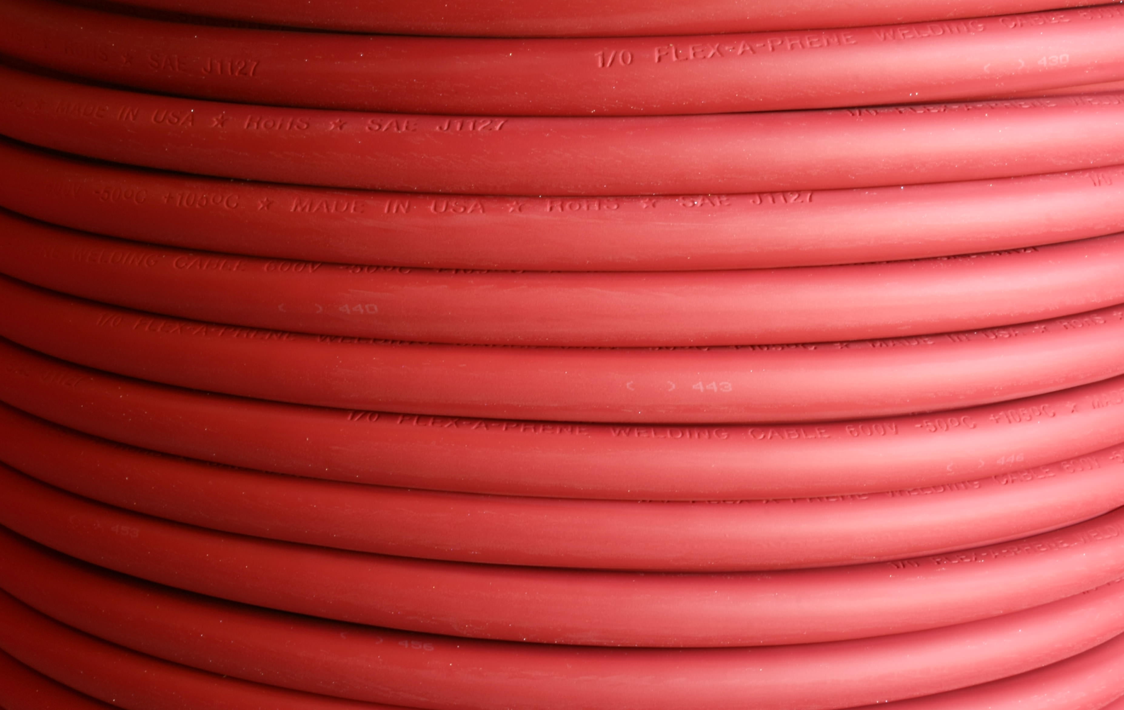Made in USA Red 15 FEET #2 AWG Flex-A-Prene® Welding//Battery Cable
