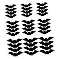 thumbnail image 4 of Pegatinas de pared de murciélago de Halloween, decoración de Halloween, calcomanías portátiles creativas modernas 36 piezas, 4 of 9