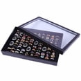 thumbnail image 2 of 100 Slots Ear Studs Ring Jewelry Storage Box 100 Brooches Pin Storage Box Organizer Show Holder Jewelry Display Case, 2 of 9