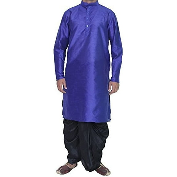 Royal Kurta Mens Cotton Silk Kurta Dhoti