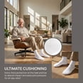 thumbnail image 4 of Kodal Copper Diabetic Socks 3-Pair Non-Binding Seamless Orthopedic Socks for Swollen Feet, Edema & Pain Relief for Men & Women White, 4 of 8