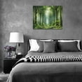 thumbnail image 6 of Forest Wall Decor Green Tree Wall Art Rainforest Canvas Natural Landscape Pictures Plants Wall Decor Canvas Prints Painting Framed Artwork for Living Room Bedroom Bathroom Kitchen 16"x12", 6 of 6