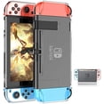 thumbnail image 5 of HEYSTOP 6 in 1 Accessories Kit for Nintendo Switch,Nintendo Switch Carrying Case Clear Case Dockable Pokeball Plus Case, TPU Protective Case, Tempered Glass Screen Protector Thumb Grips Caps, 5 of 8