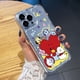 thumbnail image 3 of Para iPhone 13 Pro Max 14 12 11 XR 8 7 SE 2022 Moda Dibujos Animados BTS BT21 Transparente TPU Gel Funda Cojín De Aire Borde Cuadrado Anti-Caída Cubierta, 3 of 4