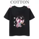 thumbnail image 3 of Camiseta de algodón para niños, camisetas de Disney Stitch y Mickey Mouse para niños, camisetas de verano a la moda, cuello redondo, camiseta informal de manga corta, 3 of 5