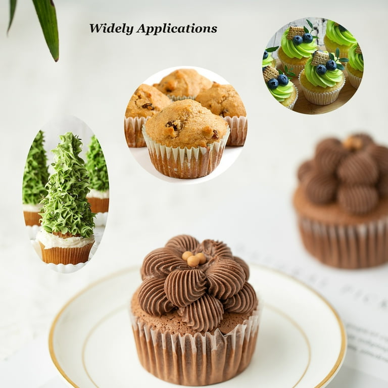 DRIDOUAM 1200-Count Mini Cupcake Liners White Muffin Liners Easy