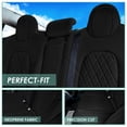 thumbnail image 4 of For 2017-2024 Tesla Model 3 FH Group Neoprene Waterproof Custom Fit Car Seat Covers  Black - Rear, 4 of 5