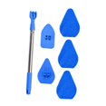 thumbnail image 1 of Cepillo de limpieza para ducha, fregador de azulejos, limpiador de inodoro sin rayones con mango extensible, para puertas de casa, lavabos, portátil, 1 of 8