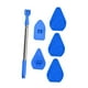 thumbnail image 1 of Cepillo limpiador de azulejos para bañera, ducha, pared, ángulo ajustable, cerdas rígidas desmontables, portátil, para bañera y cocina, 1 of 9