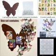 thumbnail image 4 of Juego de Pared de Fotos de Fieltro con Forma de Mariposas, Tablón de Anuncios de Fieltro de Mariposas, Tablero de Corcho, Tablero de Fotos Plegable, Autoadhesivo, 4 of 5