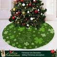 thumbnail image 6 of GZHJMY St. Patrick's Day Clover Christmas Tree Skirt Tree Skirt for Holiday Party Home Christmas Day Ornaments, 47.2", 6 of 6
