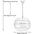 thumbnail image 6 of Vanity Art 4 Candle Light 60 Watts Unique Statement Chandelier Lighting | Modern Hanging Ceiling Lights Fixtures for Dining Room Living Room Bed Room, Kitchen, Oil Rubbed Bronze, SJR30104ORB, 6 of 9