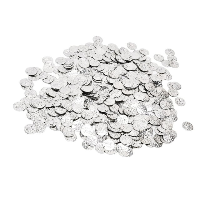 Monedas para danza del vientre Nikou 2000 piezas Lentejuelas colgantes Accesorios de ropa Plata