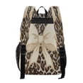 thumbnail image 3 of Large Clear PVC Backpack Heavy Duty See Through Backpack for Adults Work Travel, Leopard Bow Printed 12L, 3 of 8