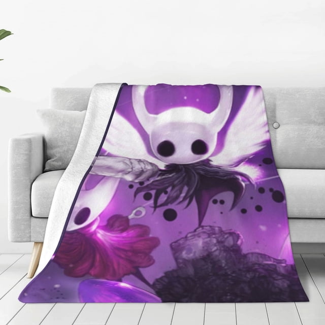 Couverture de Climatisation Hollow Knight en Micro-Polaire Ultra Douce, Jeté de Plage 80"X60 Pouces