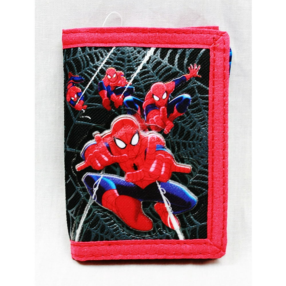 Marvel Trifold Wallet Marvel Spiderman Activity Black Anime Boys