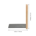thumbnail image 3 of Monyance Desktop Bookends Wooden Bookends for Shelves - Heavy Duty Decorative Stoppers for Home and Office(5.12X4.33X3.15Inches), 3 of 11