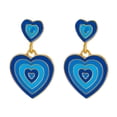 thumbnail image 1 of Pendientes de gota de amor Minnieouse joyería de moda aleación azul dorado, 1 of 6