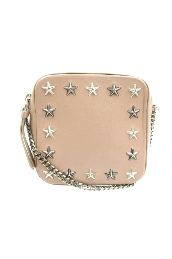 Pre-Owned Jimmy Choo Sunny Star Studs Leather Pink Shoulder Bag 1320JIMMY CHOO (Good)