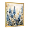 thumbnail image 2 of Designart "Graceful Blue Bonnets Field II" Blue Bonnets Picture Framed Wall Art Living Room, 2 of 5