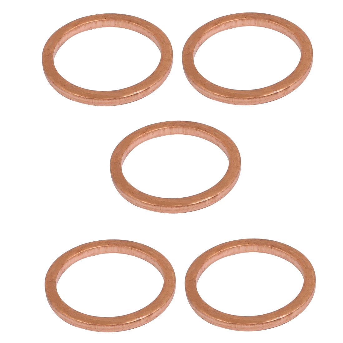 5pcs 16mmx20mmx2mm Copper Flat Ring Sealing Crush Washer Gasket
