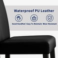 thumbnail image 4 of Subrtex Faux Leather Indoor Dining Chair Set of 8, Modern Mid-Century Chairs for Home, Black, 4 of 8