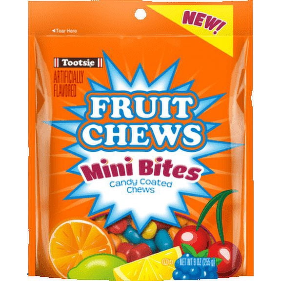 Tootsie Roll, Fruit Chew Mini Bites Candy, 9 Oz