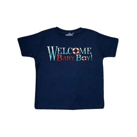 

Inktastic Nautical Welcome Baby Boy Gift Toddler Boy Girl T-Shirt