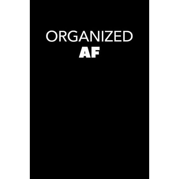 Organized AF: Graph Paper Notebook, 6x9 Inch, 120 pages (Paperback)