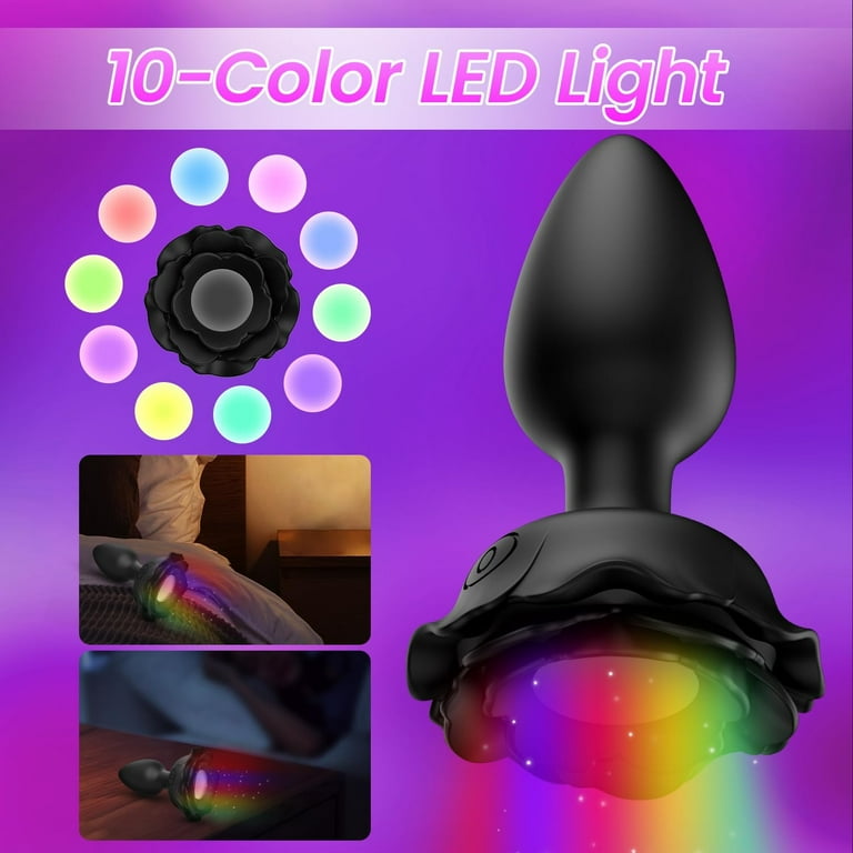 AMOVIBE LED Vibrating Butt Plug with 10 Colors & Vibration Settings, Anal  Sex Toys Vibrator Women Sex Toy Anal Vibrators Adult Toys for  Men&Women,Adult Sex Toys