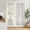 Taupe, variant on Door Curtains for Front Door Glass Window,Striped Sheer Linen 40 Inch Short Curtains for Small Windows,Farmhouse Ticking Stripe Print Privacy Curtains 25x40 in Length,Taupe