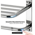 thumbnail image 4 of Towel Rack for Bathroom,23 Inch Tower Holder with Tower Bars, SUS 304 Stainless Steel Lavatory Bath Towel Shelf Towel Hanger Wall Mount, 3-Tier (Matte Black), 4 of 8