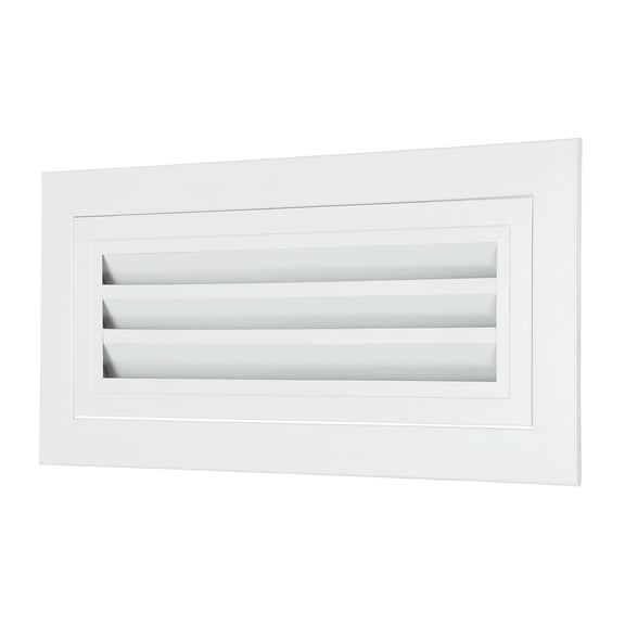 Uxcell 6" x 16" Aluminum Gable Vent, 1Pcs Return Grille Gable Louver Air Vent with Screen Mesh Filter Removable Door for Sidewall Wall Ceiling Floor Attic Shed HVAC System, White