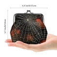 thumbnail image 2 of Spider Web Elegant Microfiber Coin Purse with Zinc Alloy Jaws, 4.3x4.7 in/11x12 cm, Secure and Stylish Organizer for Your Essentials, 2 of 7