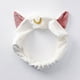 thumbnail image 2 of 3 diademas elásticas con orejas de gato para mujer, ideales para maquillaje, lavado facial y yoga (negro, blanco y azul marino)., 2 of 7