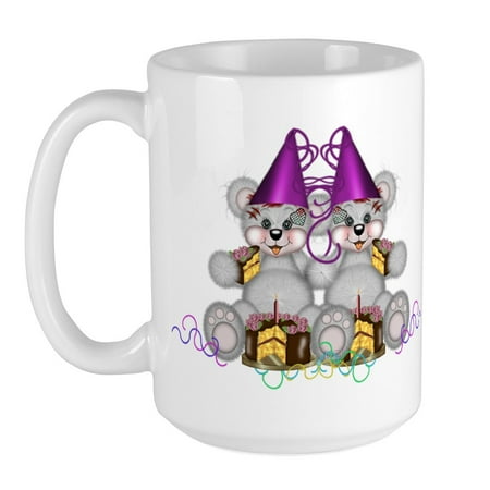

CafePress - BIRTHDAY TWINS Large Mug - 15 oz Ceramic Large Mug