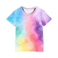 thumbnail image 4 of Spazoro Toddler Girls T-shirts, Casual Printed Summer Crewneck Short Sleeve Tops Tee Multicolor Size 7-8T, 4 of 4