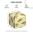 thumbnail image 4 of Balery Yellow Corn Porta Pañuelos de Cuero con Estampado – Funda Moderna Cuadrada para Caja de Pañuelos, Dispensador 5x5x5'', 4 of 7