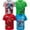 Blue / green / grey / red, variant on Marvel Avengers Mech Strike Spider-Man Hulk Toddler Boys 4 Pack T-Shirts Toddler to Big Kid