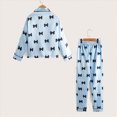thumbnail image 5 of Paguaki Satin Pajamas Big Girls Silk Button down Long Sleeve Shirts Tops & Pants Pjs 2PCS Sleepwear Size 8-12, 5 of 5