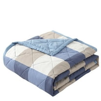 Twin Size Quilt Blanket For Bed, Lightweight Washed Cotton Bed Blanket For All Seasons, 78.74X59.05 Inch Twin Blanket