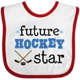 thumbnail image 3 of Inktastic Future Hockey Star Sports Boys or Girls Baby Bib, 3 of 4