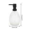 thumbnail image 4 of Unique Bargains 1 Pc Pineapple-shaped Soap Dispenser 11.84oz Clear Black, 4 of 6