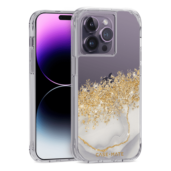 Case-Mate Apple iPhone 14 Pro Karat Case - Karat Marble