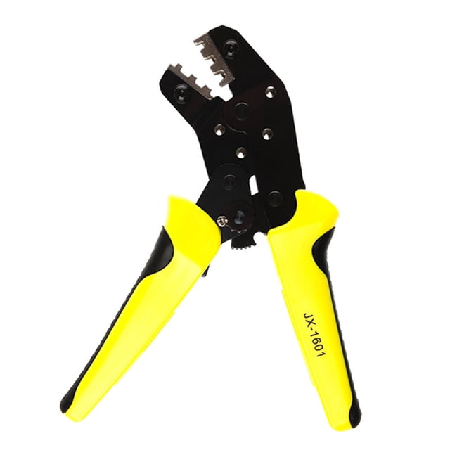 Generic Multifunctional Wire Crimper Crimping Pliers Spring Clamp Insulated Terminal Clamp Cold Pressing Pliers Labor-Saving Wire Pressing Crimper Ratchet Crimping Tool for Electrician