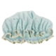 thumbnail image 1 of Gorro de ducha impermeable de doble capa para mujer, reutilizable y con banda elástica, de poliéster y algodón grueso para ducha y baño, 1 of 8